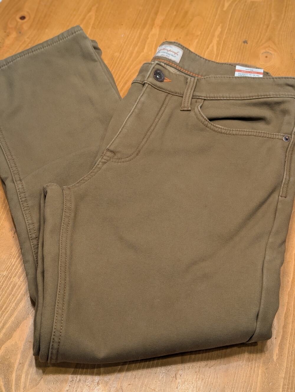Weatherproof Vintage Fleece Lined Pants, Regular Fit, Straight Leg, 32X30, NWOT